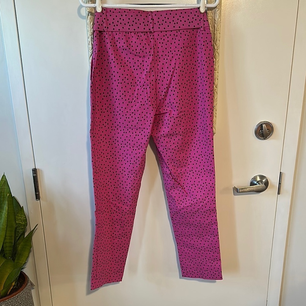 JULES & LEOPOLD | Anthropologie Pink Polka Dot Pants with Bow Trousers - Picture 5 of 9
